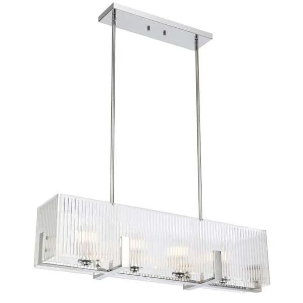 Telbix Pelion 4 Light Pendant Chrome PELION PE4-CH
