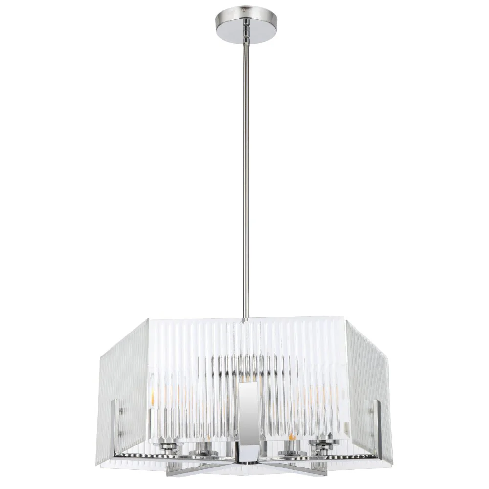 Telbix Pelion 5 Light Pendant Chrome PELION PE5-CH