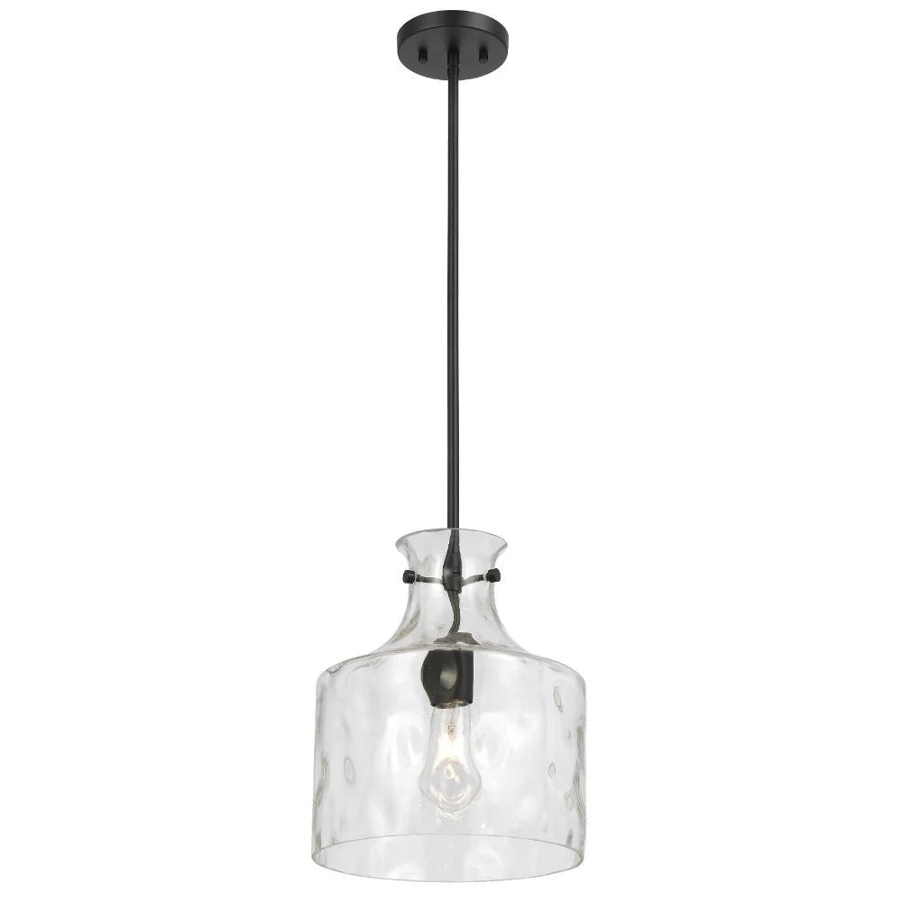 Telbix Perron 1 Light Pendant in Nickel, Black and Antique Gold - Image 10