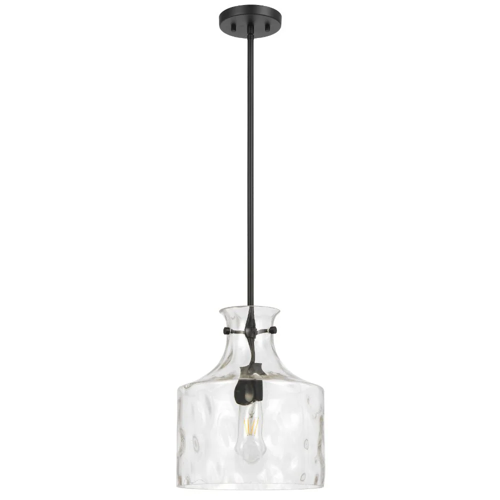 Telbix Perron 1 Light Pendant in Nickel, Black and Antique Gold - Image 13