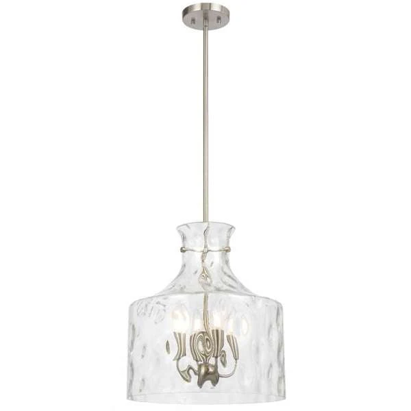 Telbix Perron 4 Light Pendant in Nickel, Black and Antique Gold - Image 3