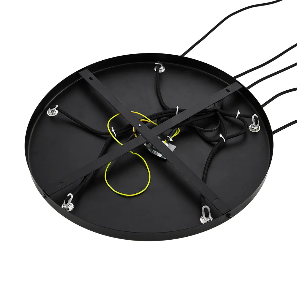 Telbix Quilo 5 Light Pendant- Black - Image 5