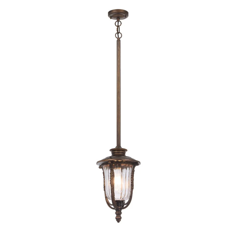Telbix Ramiro Outdoor Pendant Light in Bronze & Black | 20cm & 25cm - Image 14