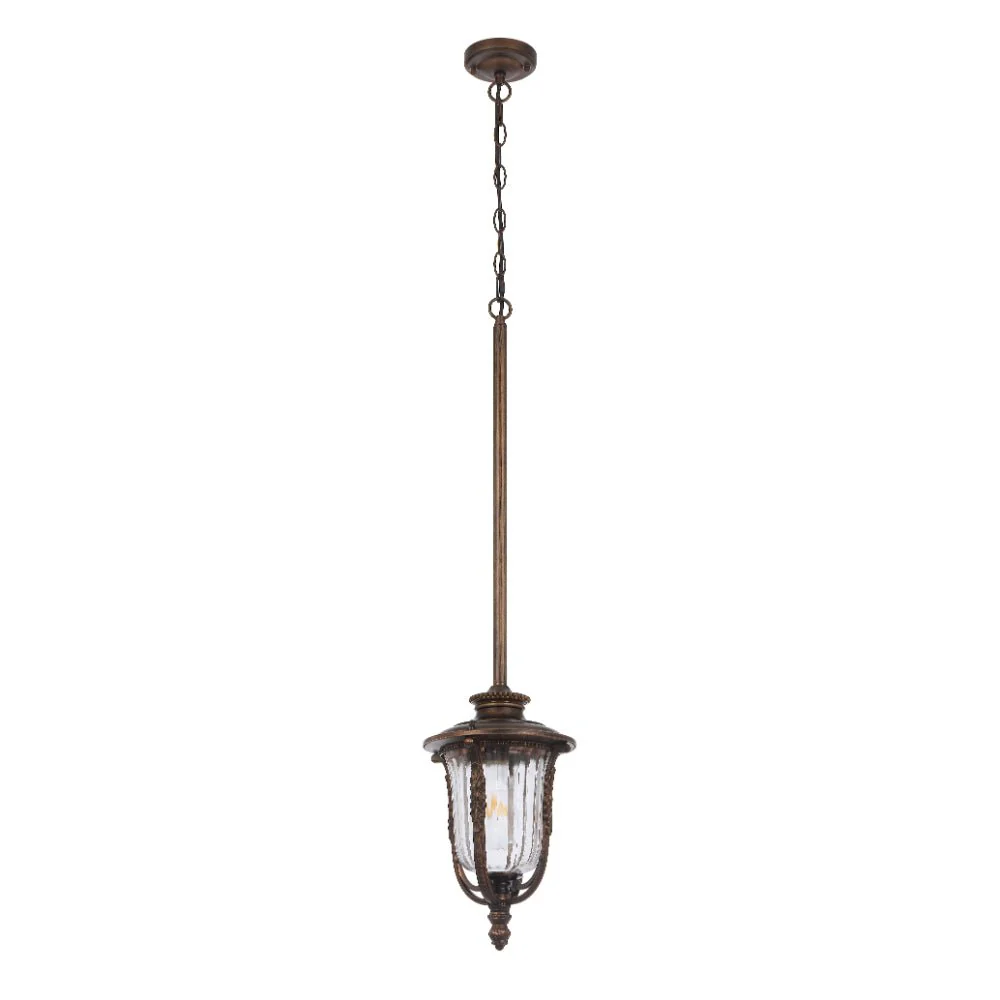Telbix Ramiro Outdoor Pendant Light in Bronze & Black | 20cm & 25cm - Image 16
