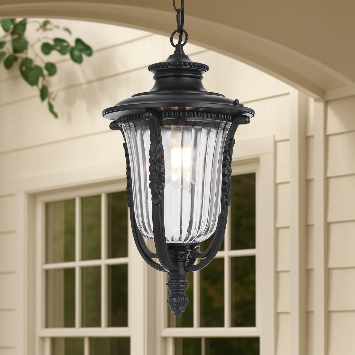 Telbix Ramiro Outdoor Pendant Light in Bronze & Black | 20cm & 25cm - Image 18