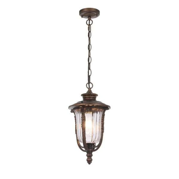 Telbix Ramiro Outdoor Pendant Light in Bronze & Black | 20cm & 25cm - Image 3