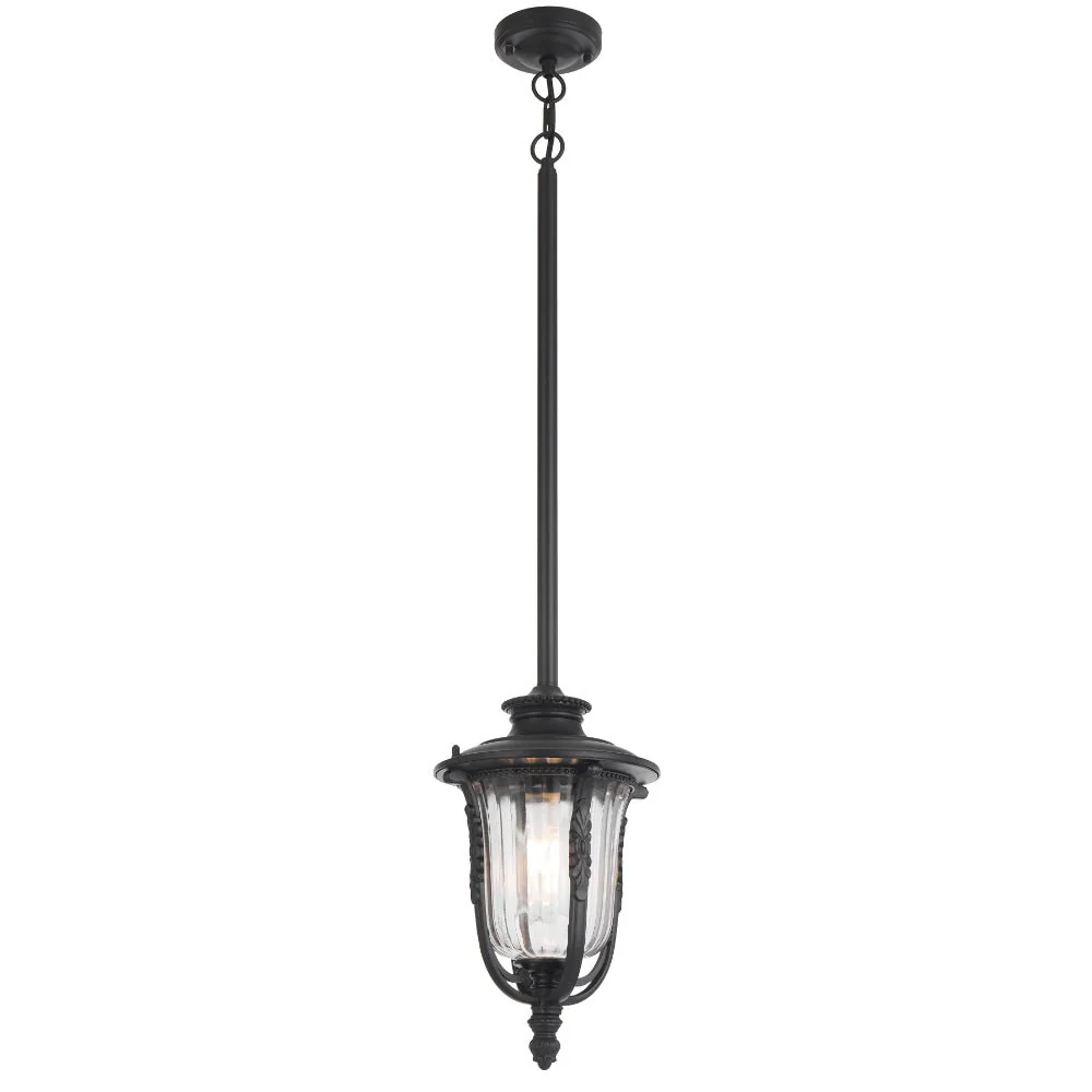 Telbix Ramiro Outdoor Pendant Light in Bronze & Black | 20cm & 25cm - Image 9