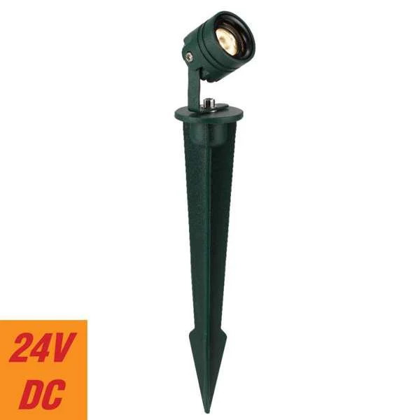Telbix Rilto Spike Light in Verde Green, Black and Corten - Image 4