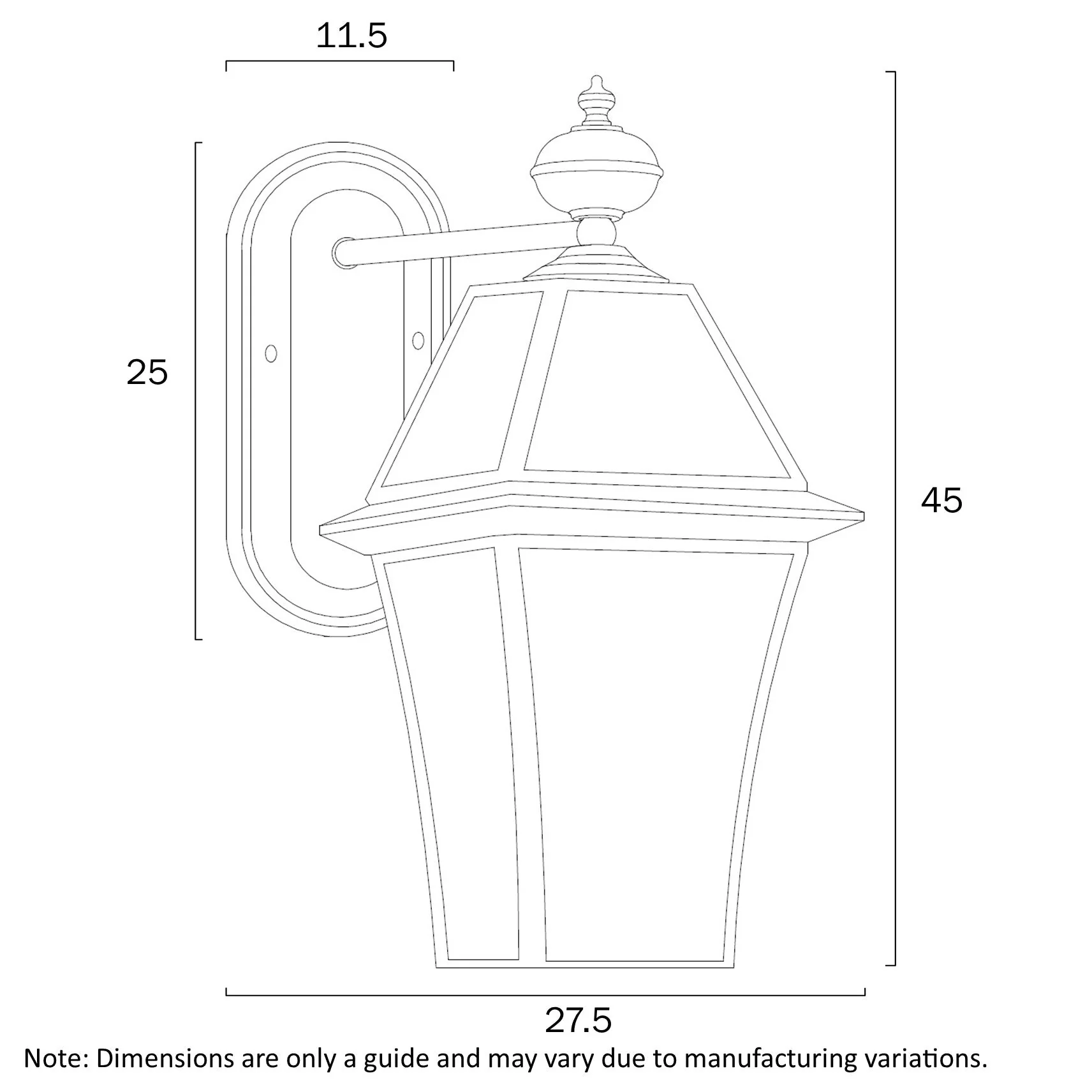 Telbix Rye 27 Solid Brass Exterior Wall Light - Image 4