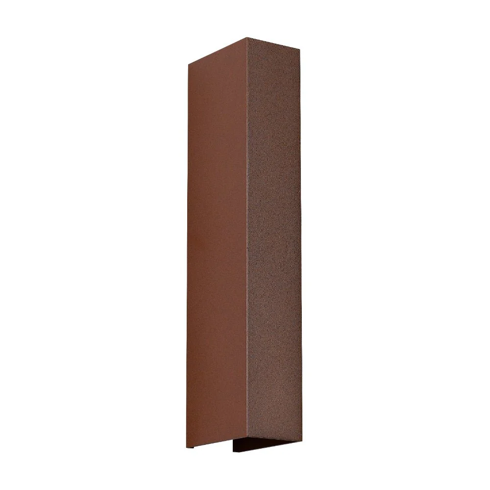 Telbix Ryland Exterior LED Up / Down Wall Light in Brass, Black and Rust - Image 3