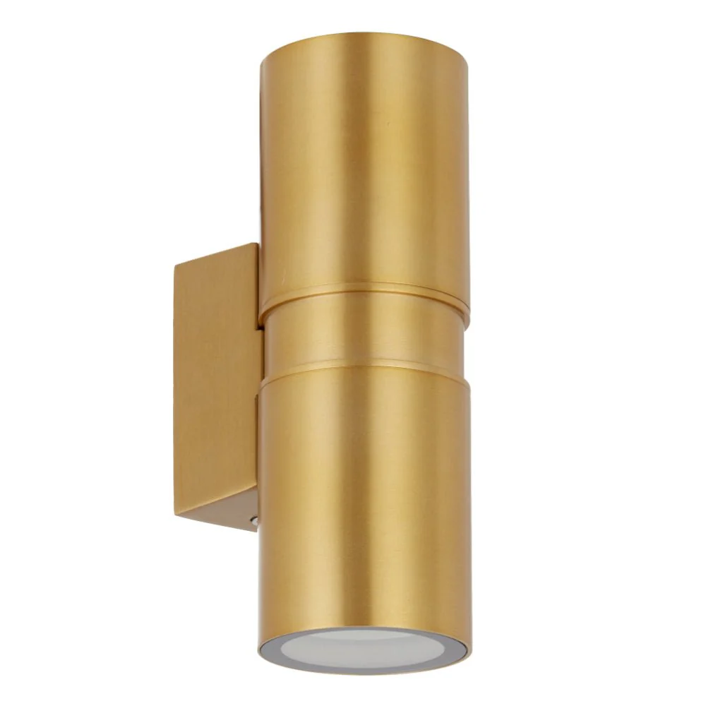 Telbix Sarnel Exterior Up/Down Wall Light in Rust or Brass - Image 5