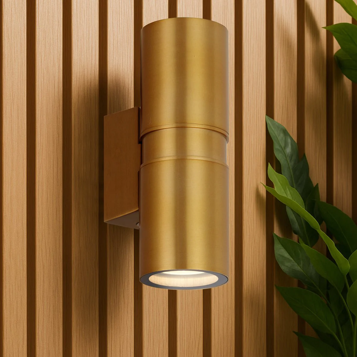 Telbix Sarnel Exterior Up/Down Wall Light in Rust or Brass - Image 6