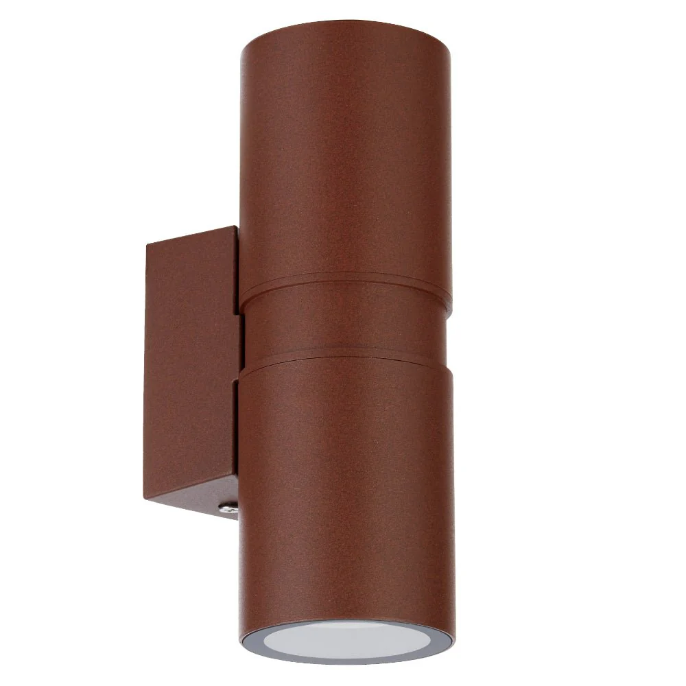 Telbix Sarnel Exterior Up/Down Wall Light in Rust or Brass - Image 9