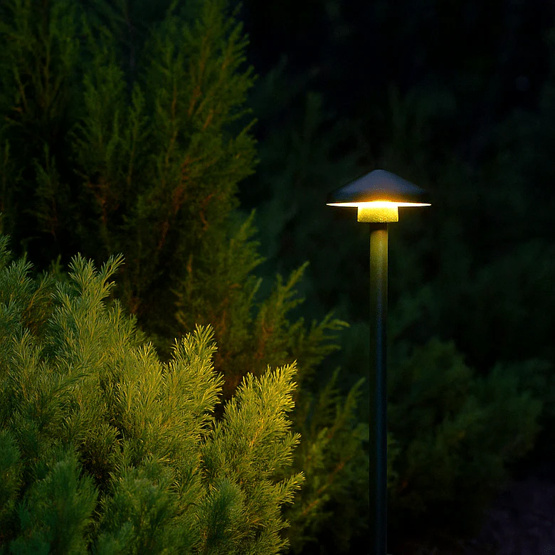 Telbix Scape Post Light in Verde Green, Black and Corten - Image 10
