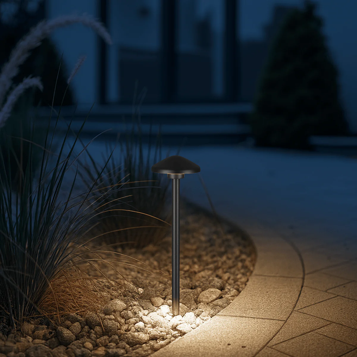 Telbix Scape Post Light in Verde Green, Black and Corten - Image 13