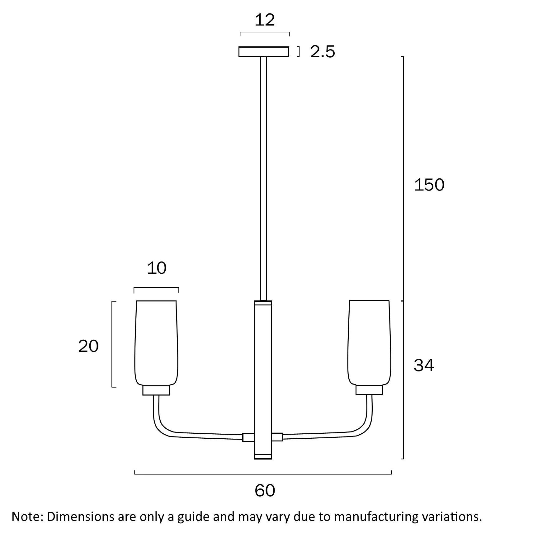 Telbix Sebring 4 Lights Pendant - Black Opal Matt - Image 2