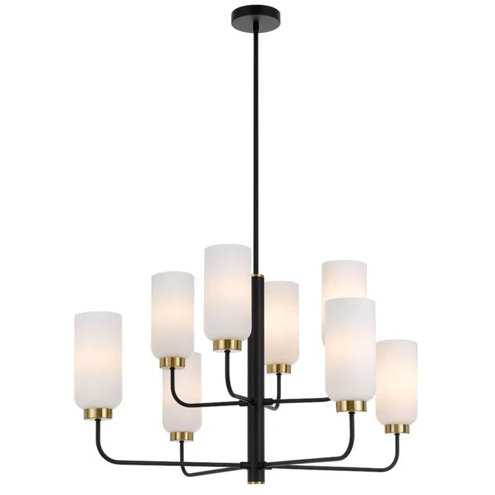 Telbix Sebring 8 Lights Pendant - Black Opal Matt