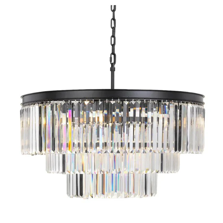 Telbix Serene 16 Lights Pendant - Black