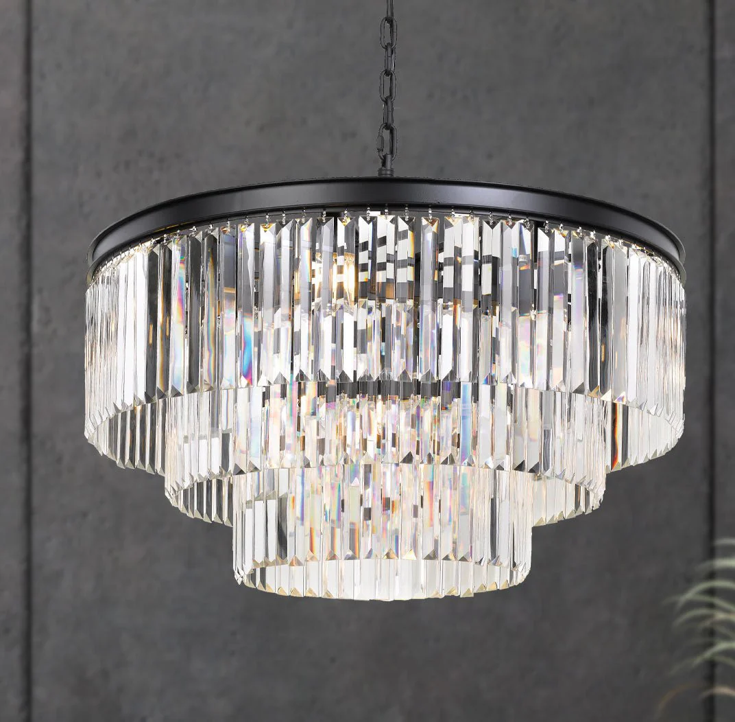 Telbix Serene 16 Lights Pendant - Black - Image 2