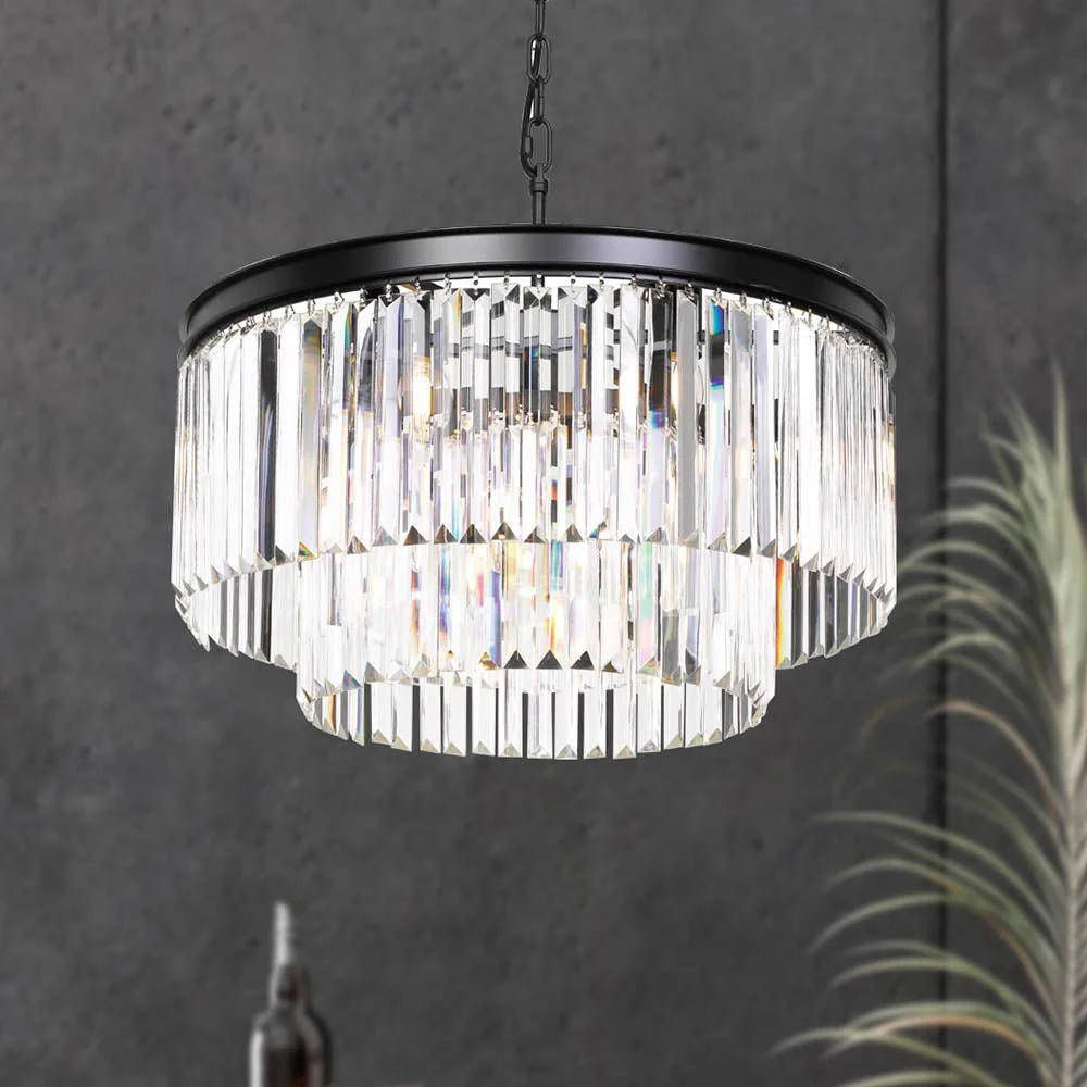 Telbix Serene 9 Lights Pendant - Black - Image 2