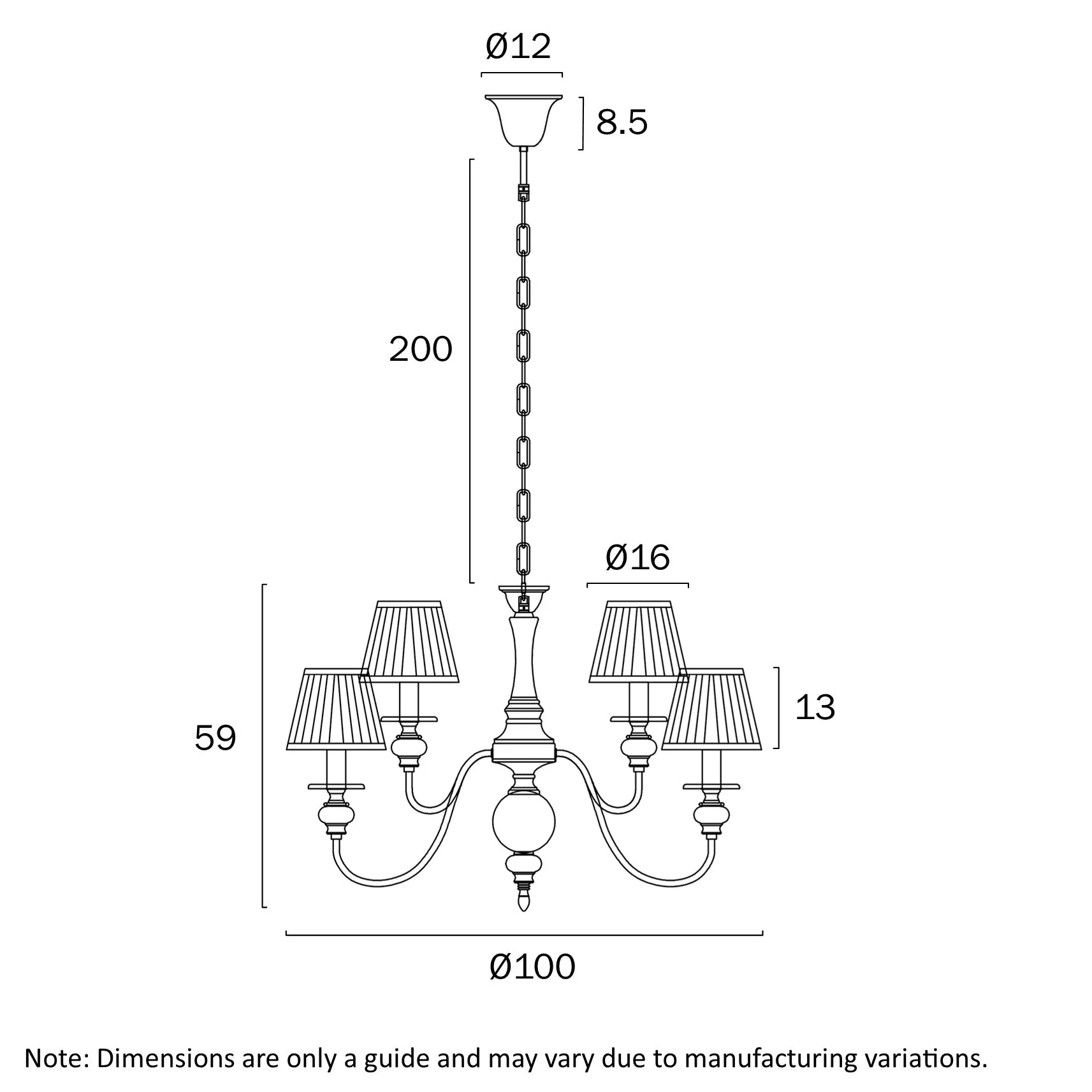 Telbix Siedel 15 Light Pendant With Shades Copper SIEDEL PE15SH-CP - Image 2