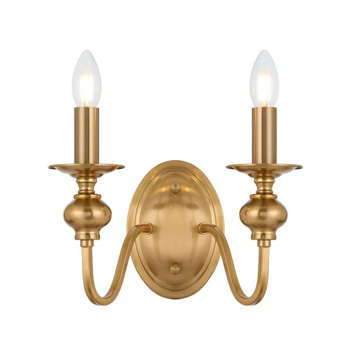 Telbix Siedel 2 Light Wall Bracket Copper SIEDEL WB2-CP
