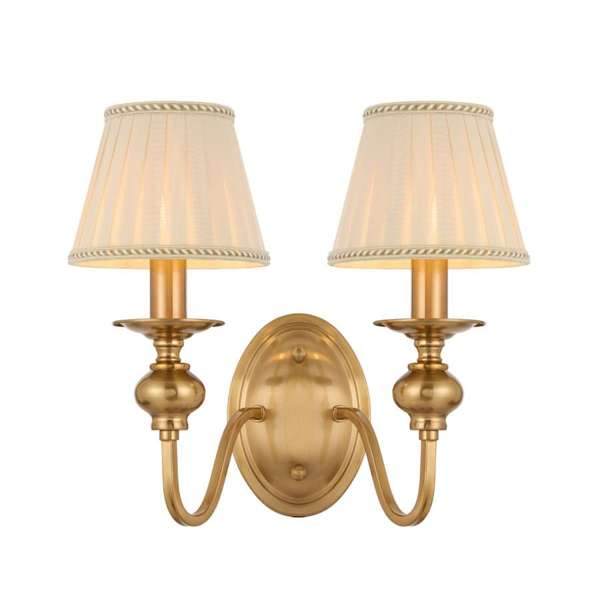 Telbix Siedel 2 Light Wall Bracket With Shades Copper SIEDEL WB2SH-CP