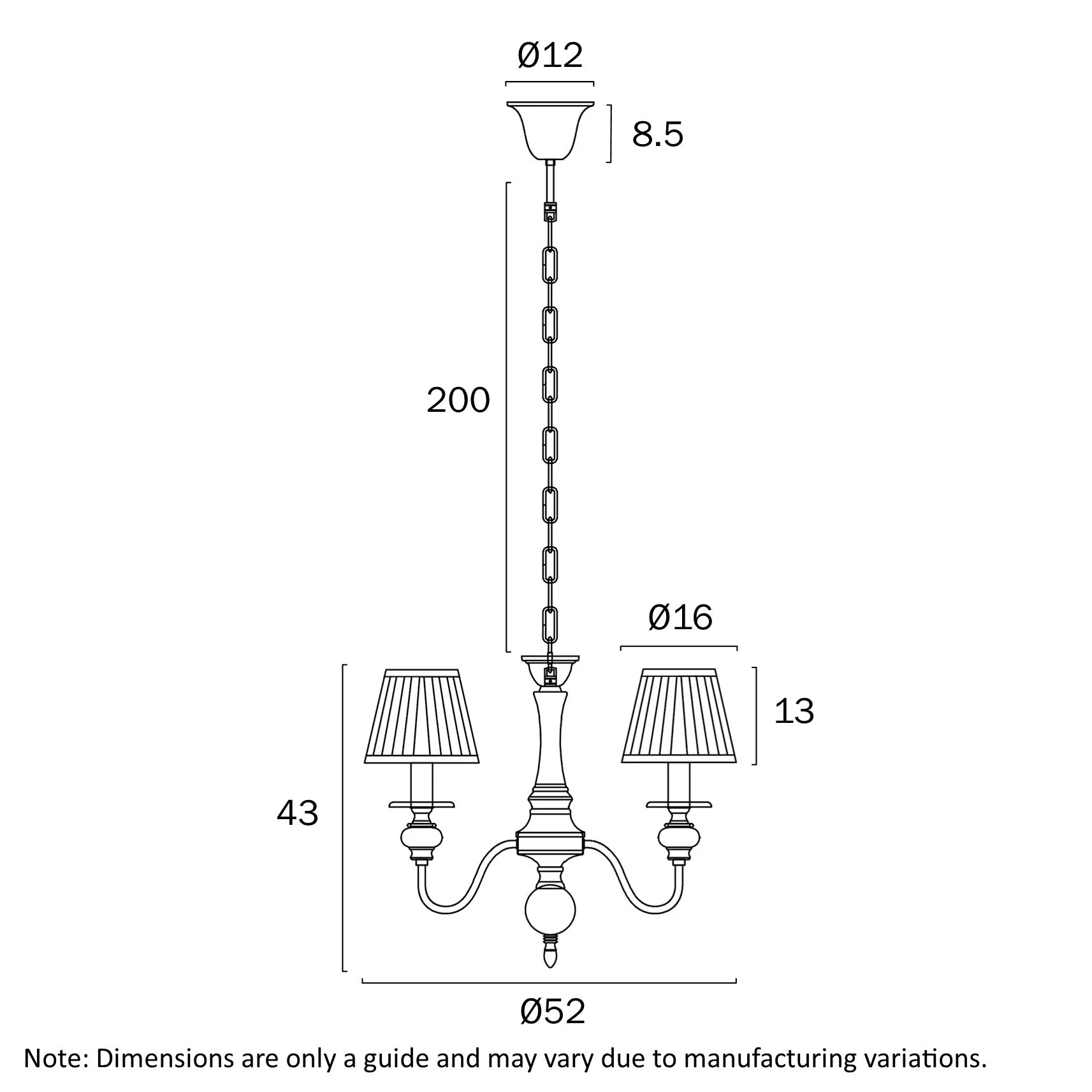 Telbix Siedel 3 Light Pendant With Shades Copper SIEDEL PE03SH-CP - Image 2