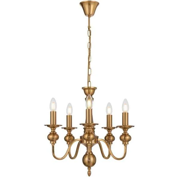 Telbix Siedel 5 Light Pendant Copper SIEDEL PE05-CP