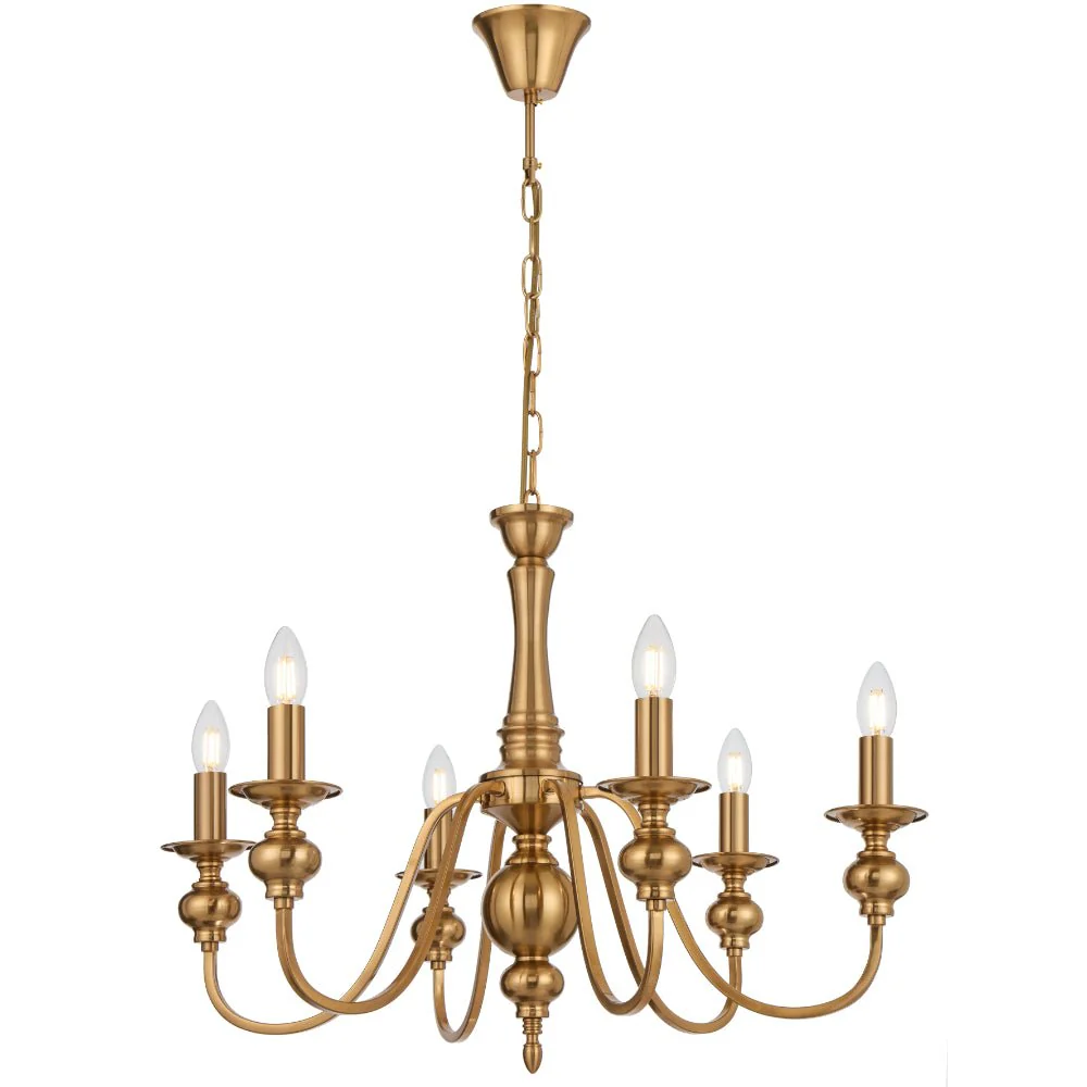 Telbix Siedel 6 Light Pendant Copper SIEDEL PE06-CP