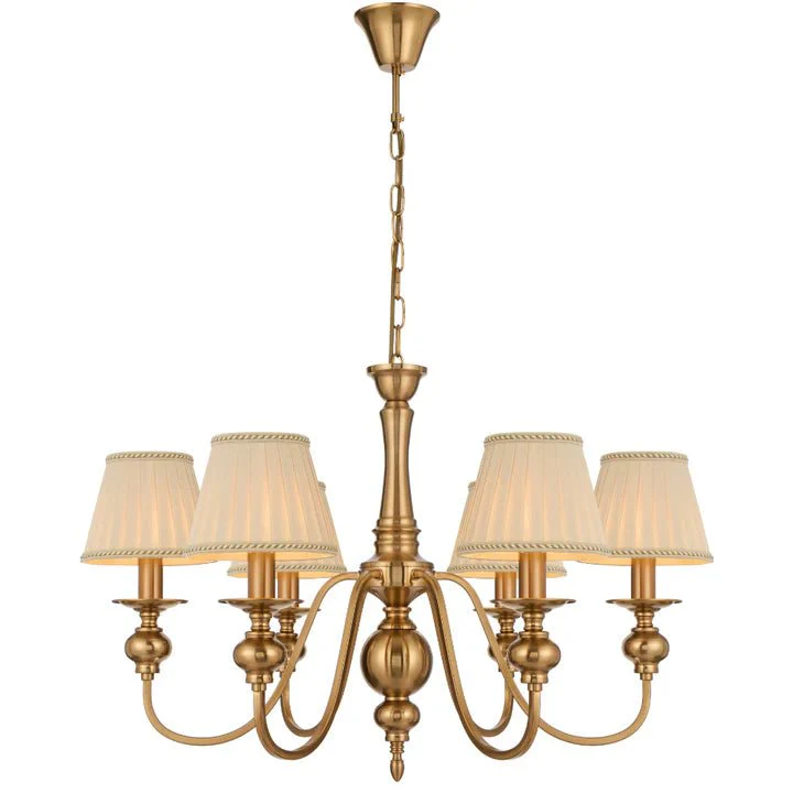 Telbix Siedel 6 Light Pendant With Shades Copper SIEDEL PE06SH-CP