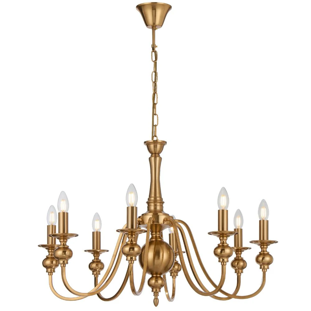 Telbix Siedel 8 Light Pendant Copper SIEDEL PE08-CP