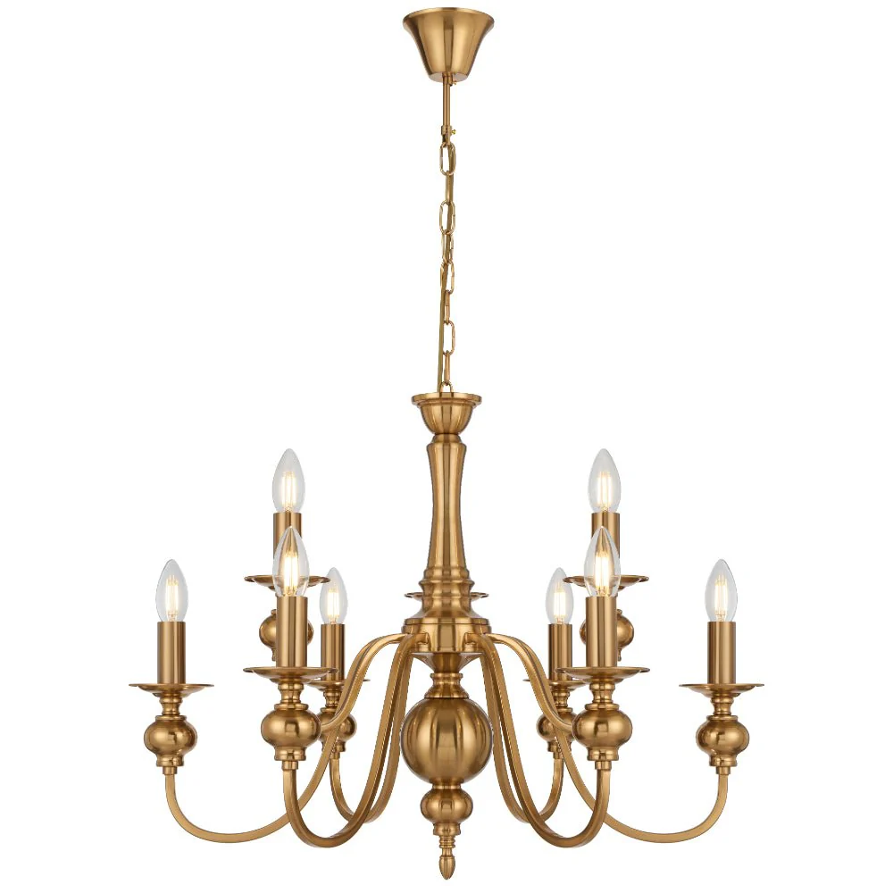 Telbix Siedel 8 Light Pendant Copper SIEDEL PE08-CP - Image 2