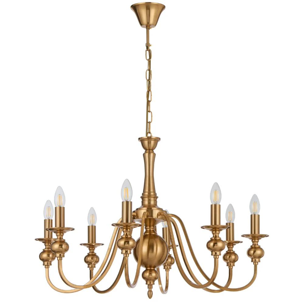 Telbix Siedel 8 Light Pendant Copper SIEDEL PE08-CP - Image 4