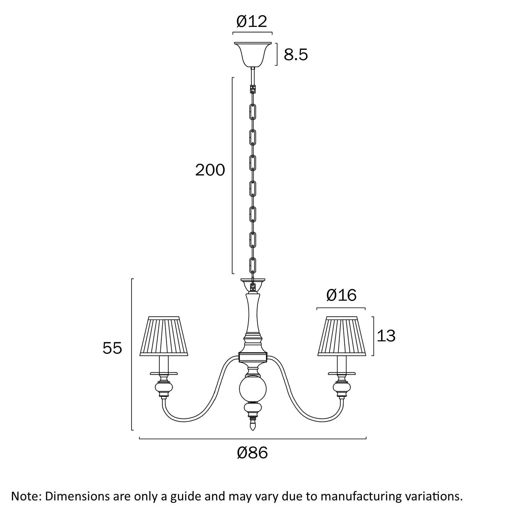 Telbix Siedel 8 Light Pendant With Shades Copper SIEDEL PE08SH-CP - Image 2