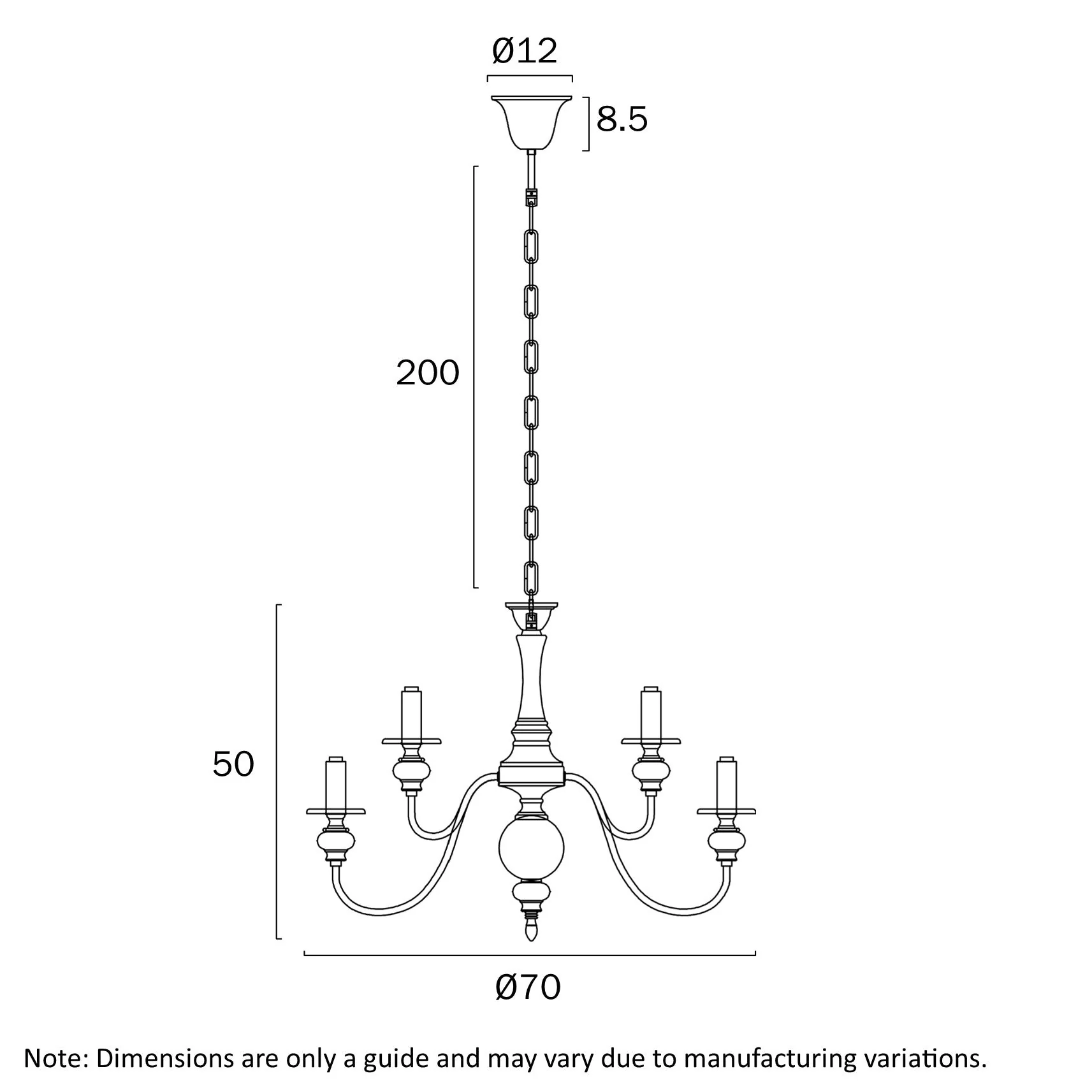 Telbix Siedel 9 Light Pendant Copper SIEDEL PE09-CP - Image 2
