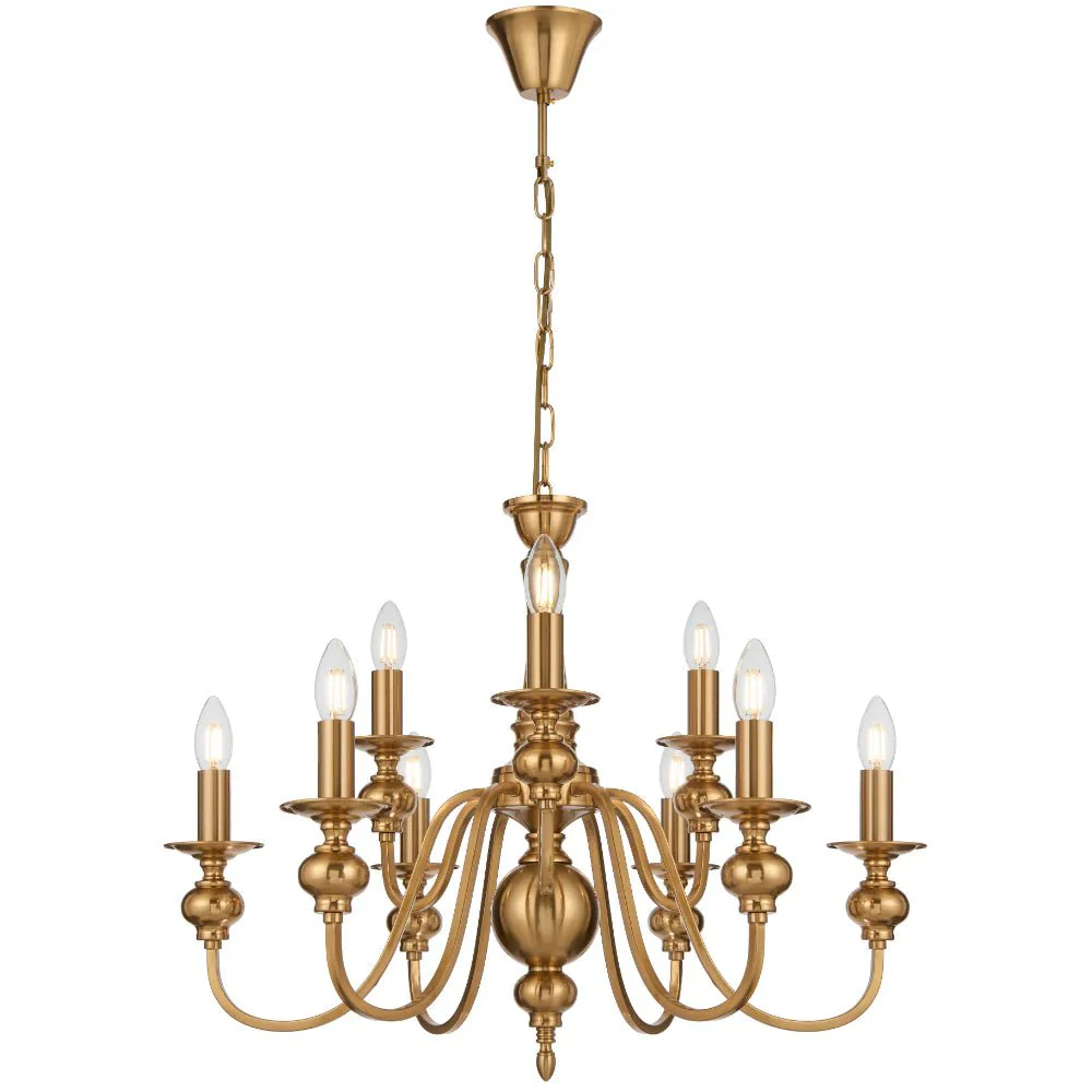 Telbix Siedel 9 Light Pendant Copper SIEDEL PE09-CP - Image 3