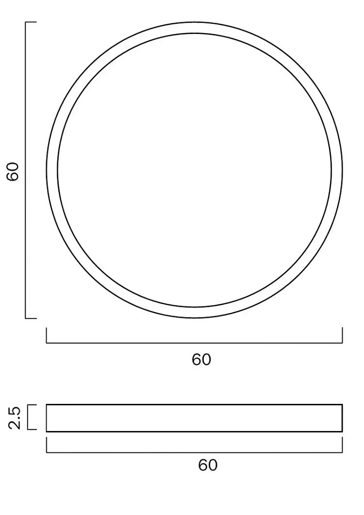 Telbix Sky 60 Round Oyster - Image 3