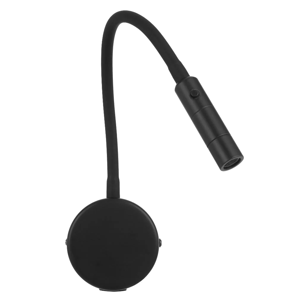 Telbix Solio LED Interior Wall Light with Flexible Arm and Head in Black, Nickel, White & Antique Brass - Image 6