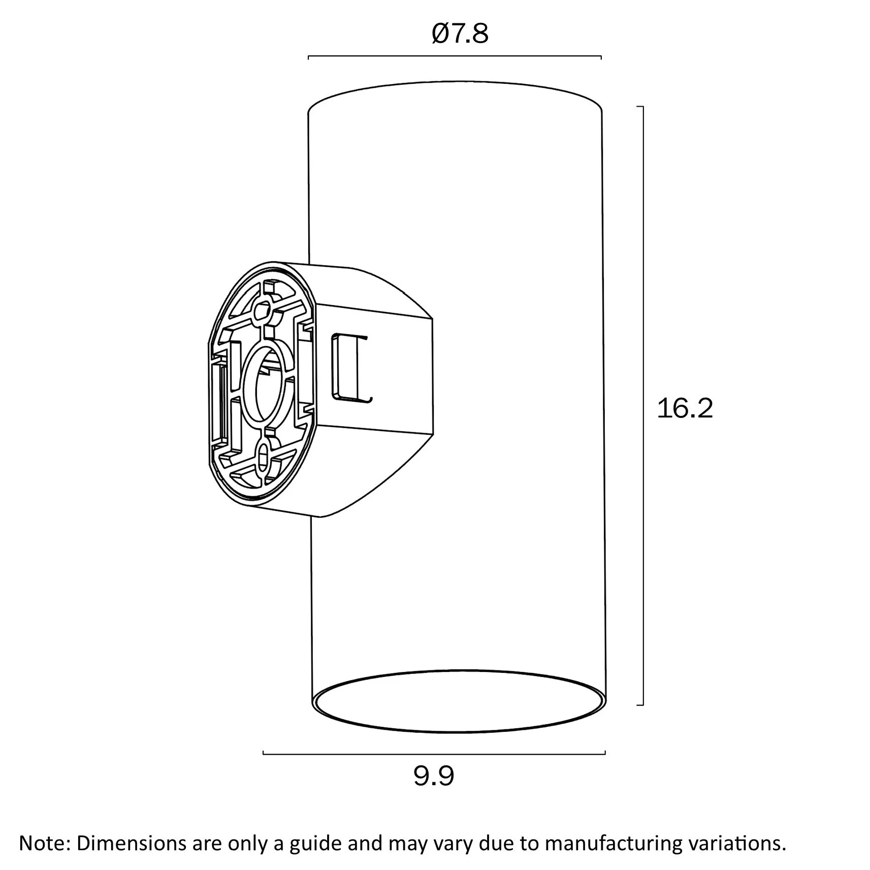Telbix Stina 2 Light Exterior Wall Light in Black or White - Image 4