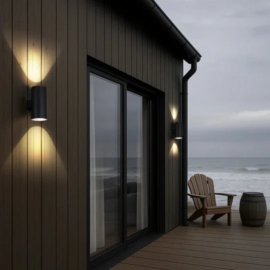 Telbix Stina 2 Light Exterior Wall Light in Black or White - Image 9