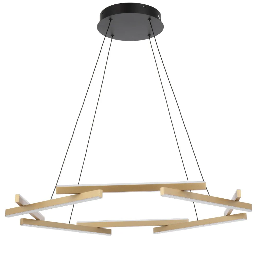 Telbix Tarson 1 Tier LED Pendant Black-Gold TARSON PE1T-BKGD - Image 2