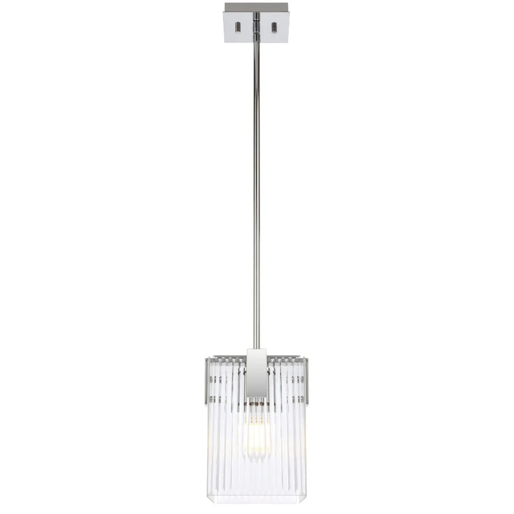 Telbix Telbix Pelion 1 Light Pendant Chrome PELION PE1-CH