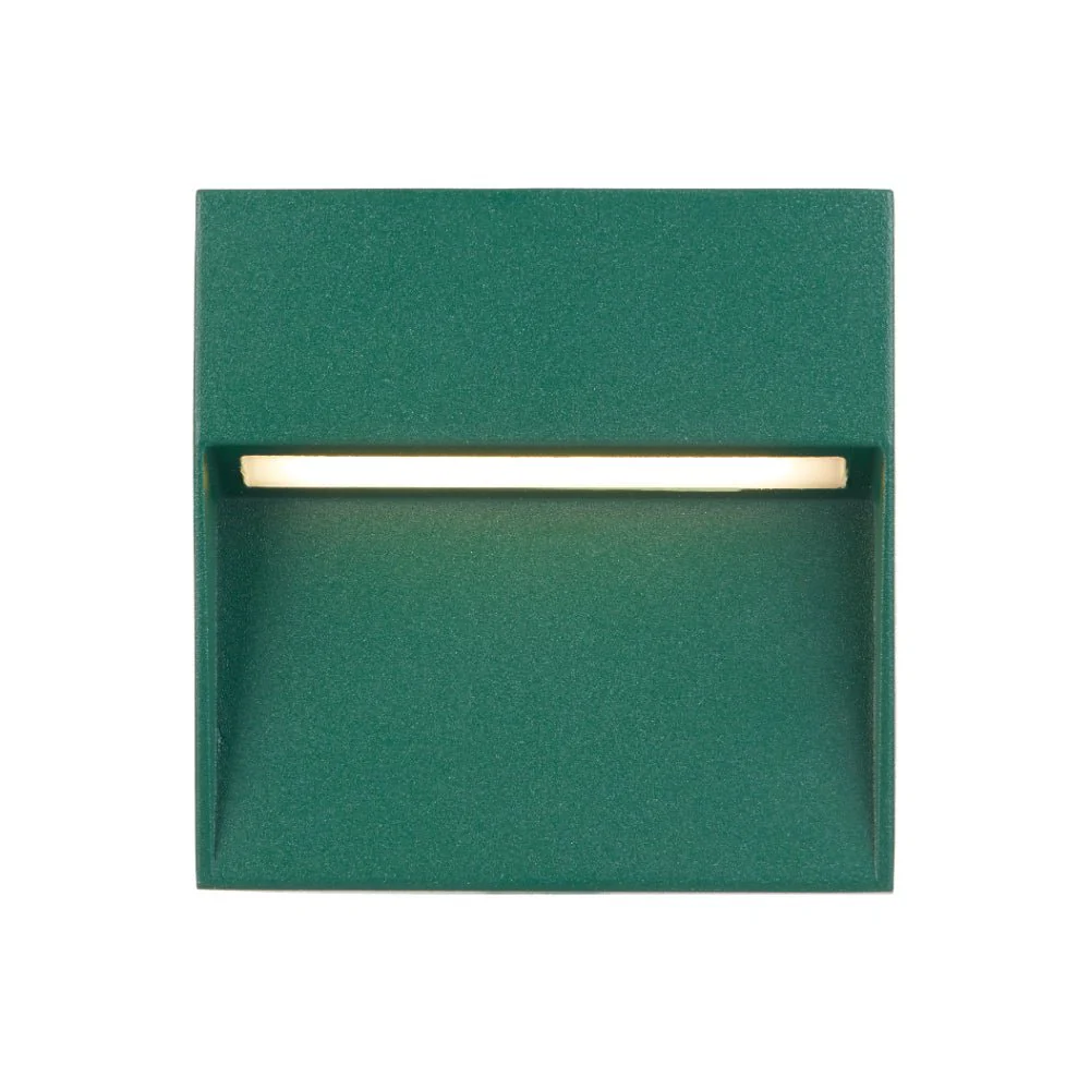 Telbix Terin Square or Round LED Step Wall Light in Black, Verde Green and White - Image 15