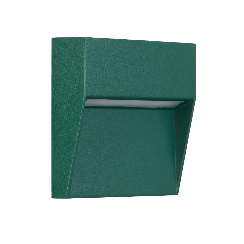 Telbix Terin Square or Round LED Step Wall Light in Black, Verde Green and White - Image 16