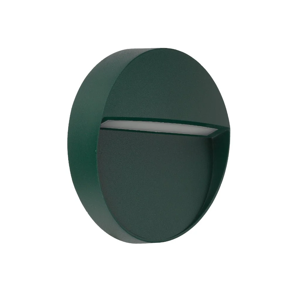 Telbix Terin Square or Round LED Step Wall Light in Black, Verde Green and White - Image 26