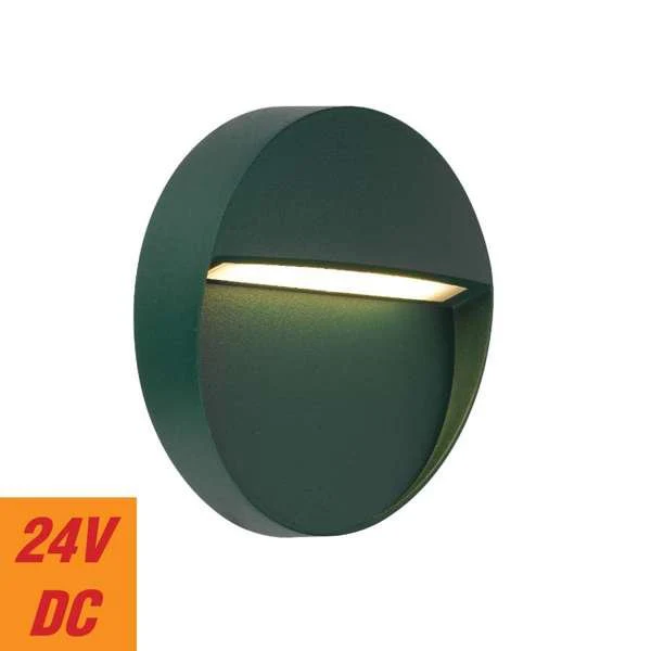 Telbix Terin Square or Round LED Step Wall Light in Black, Verde Green and White - Image 6