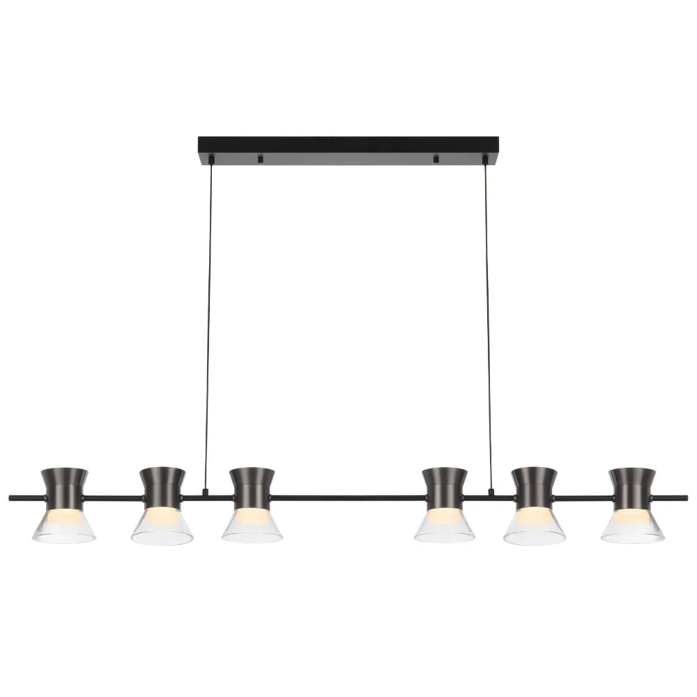 Telbix Tipico 6 Light LED Pendant Gun Metal TIPICO PE6-GM - Image 3