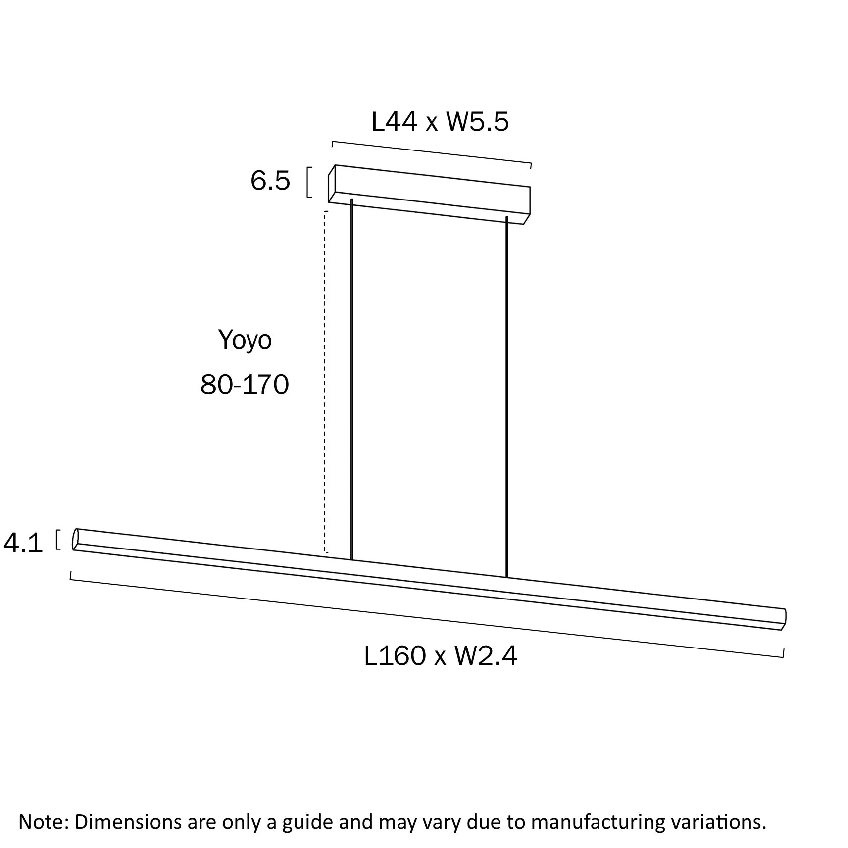 Telbix Torben 160 Linear Pendant - Image 3