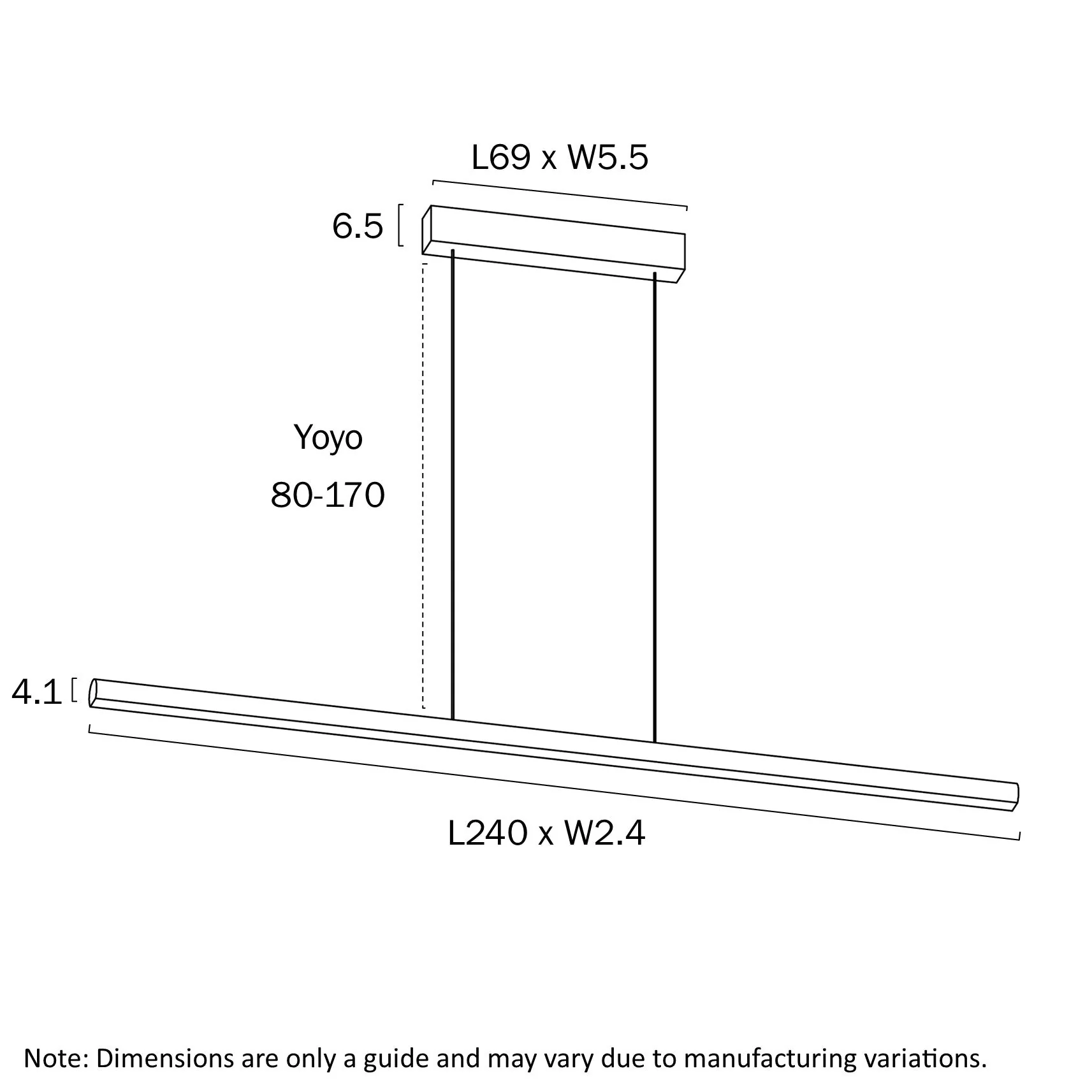 Telbix Torben 240 Linear Pendant - Image 3